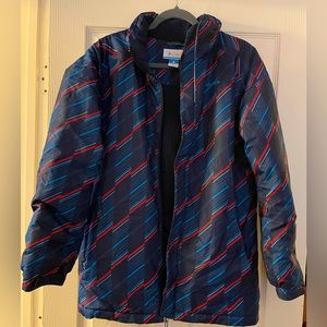 Columbia~Ski Jacket~Outgrown System~Sz XL (18)~Navy/Red~No Hood~EUC‎